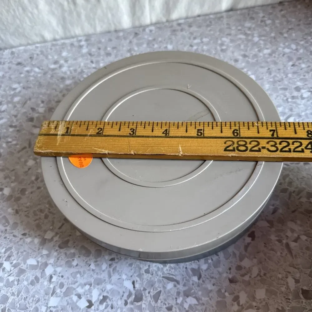 Lot Of 3 7” Plastic Film Cans One Has Film Super 8